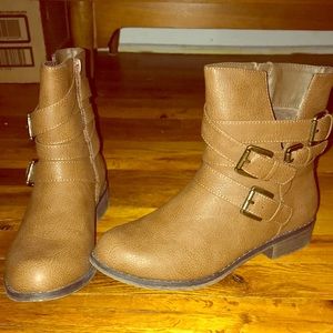 Brown booties